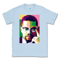 Dusty Blue malcolm x Classic Tee - lanVoArt