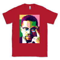 Red malcolm x Classic Tee - lanVoArt