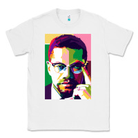 White malcolm x Classic Tee - lanVoArt