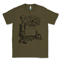 Army Green the alien paul Classic Tee - lanVoArt