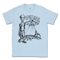 Dusty Blue the alien paul Classic Tee - lanVoArt