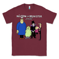 Burgundy 60s milton the monster show characters and logotype Classic Tee - lanVoArt