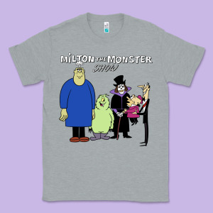 60s Milton The Monster Show Characters And Logotype Classic Tee Designed By Lanvoart