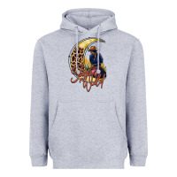 Heather Grey stay wild moon cowgirl Heavyweight Hoodie - RacoonDesign