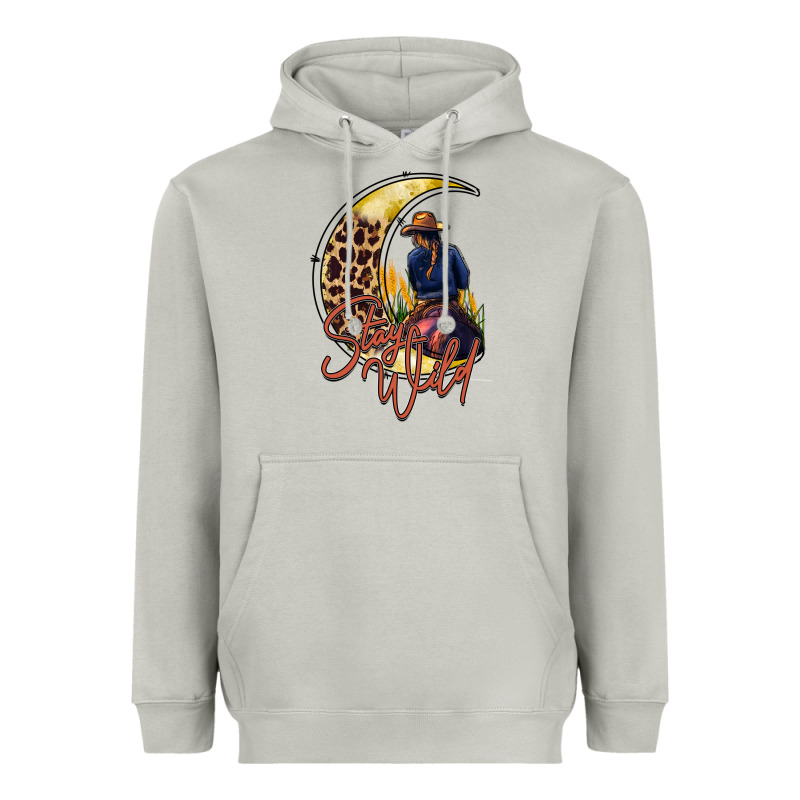 Stay Wild Moon Cowgirl Heavyweight Hoodie by RacoonDesign | Teevron