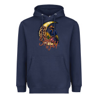 Navy stay wild moon cowgirl Heavyweight Hoodie - RacoonDesign