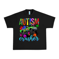 Black Autism Awareness crusher Urban Heavy Tee - NancyCooperArtShop