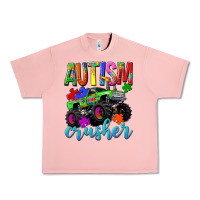 Salmon Autism Awareness crusher Urban Heavy Tee - NancyCooperArtShop