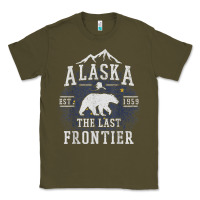 Army Green alaska the last frontier shirt   adventure alaskan home gift t shirt Classic Tee - lanVoArt