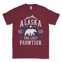 Burgundy alaska the last frontier shirt   adventure alaskan home gift t shirt Classic Tee - lanVoArt