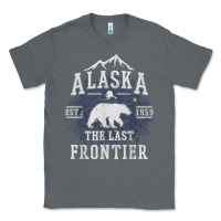 Charcoal Heather alaska the last frontier shirt   adventure alaskan home gift t shirt Classic Tee - lanVoArt