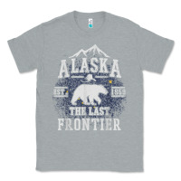 Heather Grey alaska the last frontier shirt   adventure alaskan home gift t shirt Classic Tee - lanVoArt
