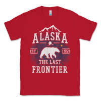 Red alaska the last frontier shirt   adventure alaskan home gift t shirt Classic Tee - lanVoArt