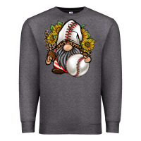 Charcoal Heather baseball gnome Premium Sweatshirt - RacoonDesign