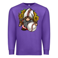Purple baseball gnome Premium Sweatshirt - RacoonDesign