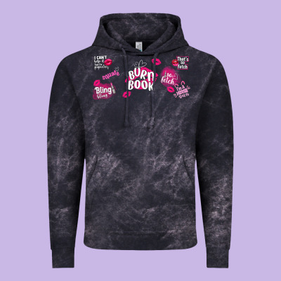 Burn Book Vintage Hoodie Designed By Tumblerdesignbyshophia