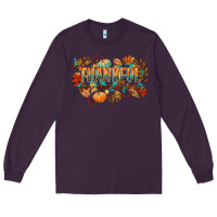 Plum thankful for everything Long Sleeve Tee - CowGirlArtShop
