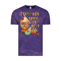 Cloud Purple Pumpkin spice livin' my best life Vintage Tee - NancyCooperArtShop