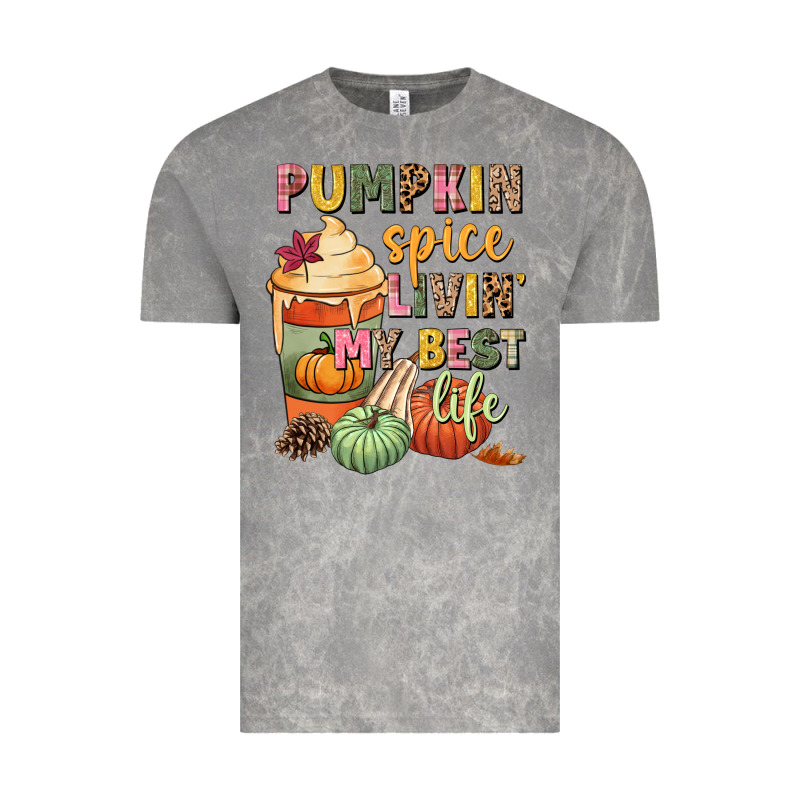 Pumpkin Spice Livin' My Best Life Vintage Tee by NancyCooperArtShop | Teevron