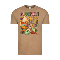 Vintage Coffee Pumpkin spice livin' my best life Vintage Tee - NancyCooperArtShop