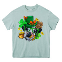 Arona St. Patrick Cow Clover Heavy Core Tee - BundleAndBundleShop
