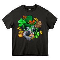 Asphalt St. Patrick Cow Clover Heavy Core Tee - BundleAndBundleShop