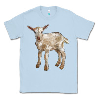 Dusty Blue Baby Saanen Goat Classic Tee - LillyAllenDesigns