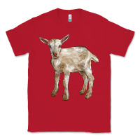 Red Baby Saanen Goat Classic Tee - LillyAllenDesigns