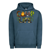 Pigment Midnight Navy camp life Urban Hoodie - BarkalooDesign