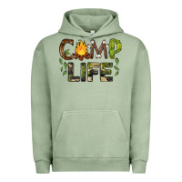 Pigment Oil Green camp life Urban Hoodie - BarkalooDesign