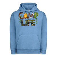 Pigment Pebble Blue camp life Urban Hoodie - BarkalooDesign