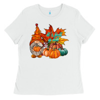 White it is fall yall gnome Ladies Tee - RacoonDesign