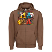 Chestnut Leopard Softball And Baseball Mama Mother's Day Zipper Hoodie - LillyAllenDesigns