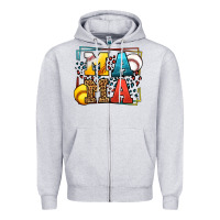 Heather Grey Leopard Softball And Baseball Mama Mother's Day Zipper Hoodie - LillyAllenDesigns