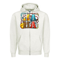 Oatmeal Heather Leopard Softball And Baseball Mama Mother's Day Zipper Hoodie - LillyAllenDesigns