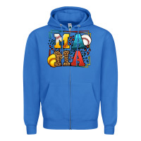 True Royal Leopard Softball And Baseball Mama Mother's Day Zipper Hoodie - LillyAllenDesigns