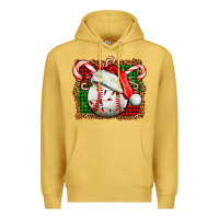 Antique Gold baseball christmas Premium Hoodie - FaDigitalArtStudio