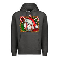 Charcoal Heather baseball christmas Premium Hoodie - FaDigitalArtStudio