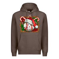 Coffee baseball christmas Premium Hoodie - FaDigitalArtStudio