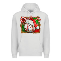 Dove Grey baseball christmas Premium Hoodie - FaDigitalArtStudio
