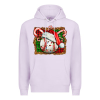 Lilac baseball christmas Premium Hoodie - FaDigitalArtStudio