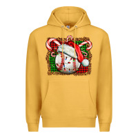 Mustard baseball christmas Premium Hoodie - FaDigitalArtStudio