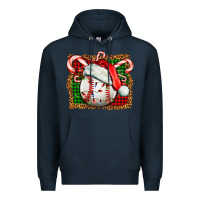 Navy baseball christmas Premium Hoodie - FaDigitalArtStudio
