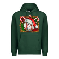 Sports Green baseball christmas Premium Hoodie - FaDigitalArtStudio