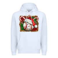 White baseball christmas Premium Hoodie - FaDigitalArtStudio