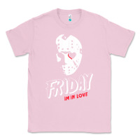Bubblegum Pink friday the 13th friday i'm in love vintage style horror halloween t sh Classic Tee - lanVoArt