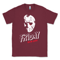 Burgundy friday the 13th friday i'm in love vintage style horror halloween t sh Classic Tee - lanVoArt