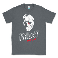 Charcoal Heather friday the 13th friday i'm in love vintage style horror halloween t sh Classic Tee - lanVoArt
