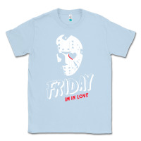 Dusty Blue friday the 13th friday i'm in love vintage style horror halloween t sh Classic Tee - lanVoArt