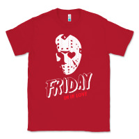 Red friday the 13th friday i'm in love vintage style horror halloween t sh Classic Tee - lanVoArt